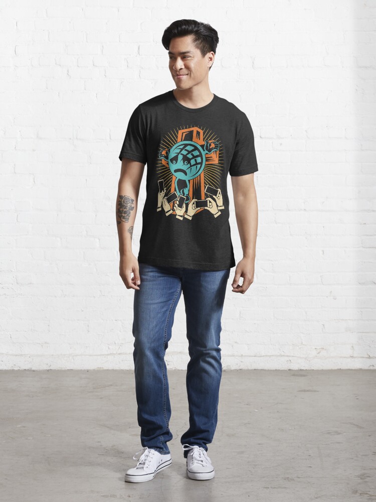 Thumbnail 5 of 7, Essential T-Shirt, Crucified Earth designed and sold by v-nerd.
