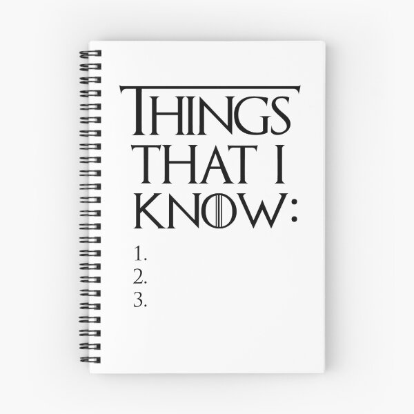 Item preview, Things That I Know designed and sold by oneksy.