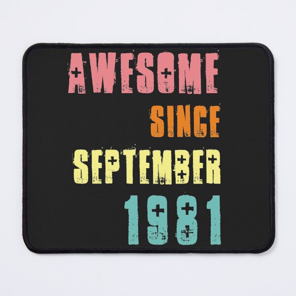 Item preview, Awesome Since September 1981 | Vintage 41th Birthday Gift designed and sold by JooArtPrints  ★★★★★.