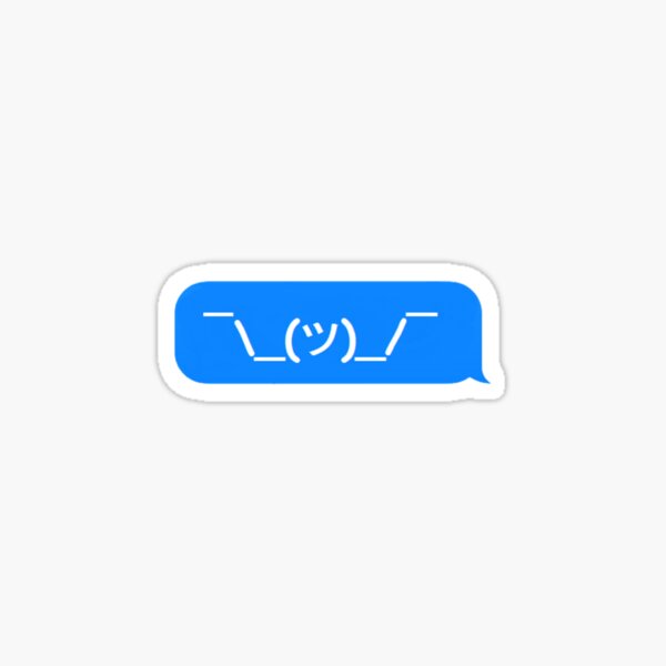 Artikel-Vorschau von Achselzucken Emoji Textblase, designt und verkauft von Made By Havana.