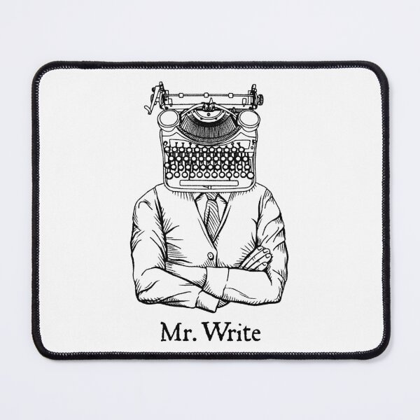 Item preview, Mr. Write Author Writer Vintage Typewriter Funny Word Pun designed and sold by GrandeDuc.