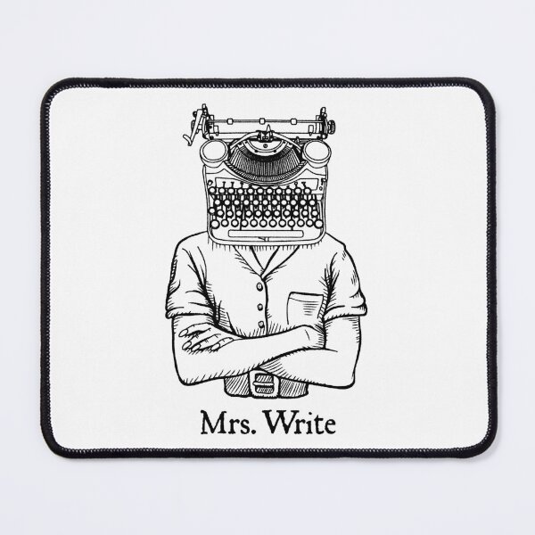 Item preview, Mrs. Write Author Writer Vintage Typewriter Funny Word Pun designed and sold by GrandeDuc.