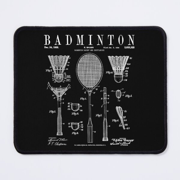 Item preview, Badminton Old Vintage Patent Drawing Print designed and sold by GrandeDuc.
