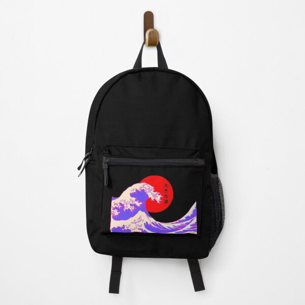 Item preview, Japanese Art Style The Great Wave with Colorful Pastel Black designed and sold by heyitsIrish.