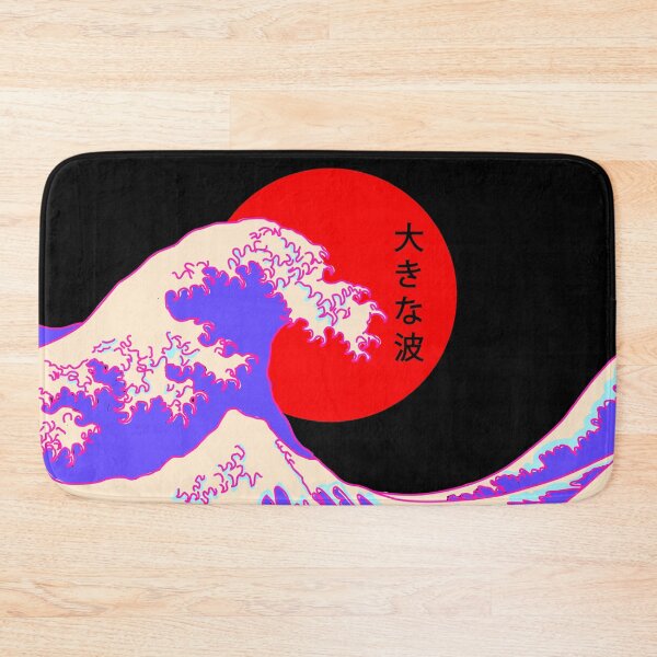 Item preview, Japanese Art Style The Great Wave with Colorful Pastel Black designed and sold by heyitsIrish.