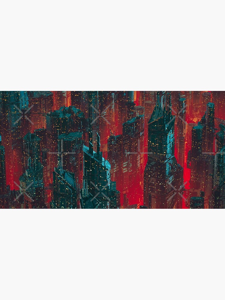 Thumbnail 5 of 5, Mouse Pad, Cyberpunk Noir City designed and sold by GrandeDuc.