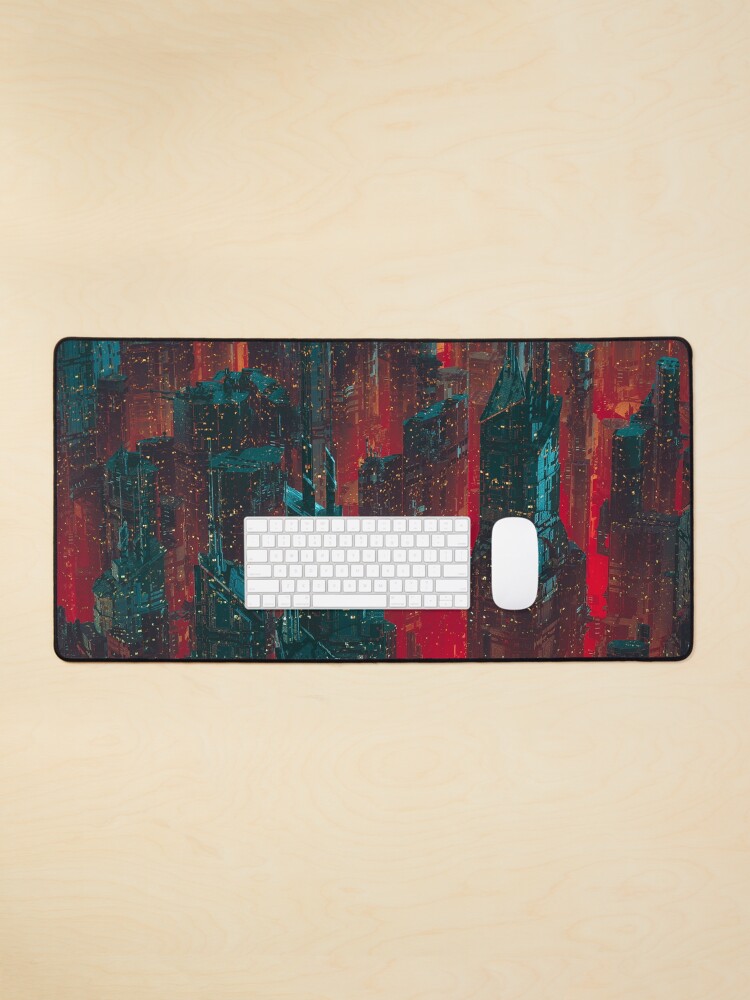 Thumbnail 1 of 5, Mouse Pad, Cyberpunk Noir City designed and sold by GrandeDuc.