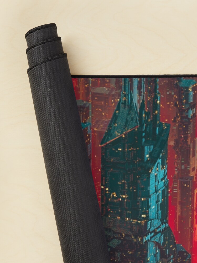 Thumbnail 2 of 5, Mouse Pad, Cyberpunk Noir City designed and sold by GrandeDuc.