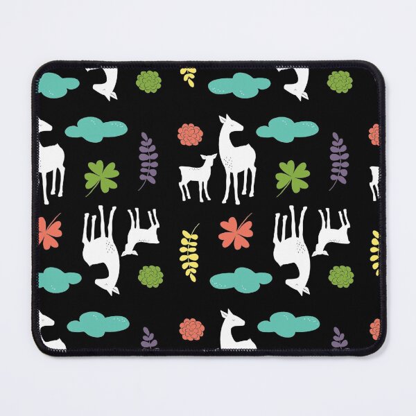 Item preview, Deer botanical repeated pattern designed and sold by kcaandwu.