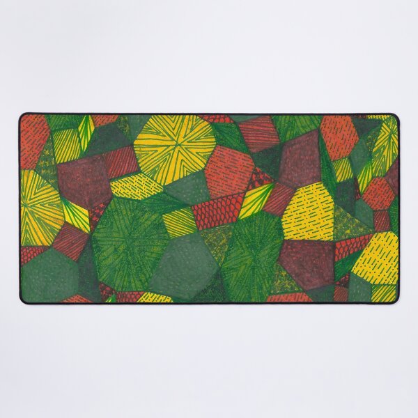 Item preview, Geometric Abstract: Red, Yellow and Green designed and sold by Caseymakesart.
