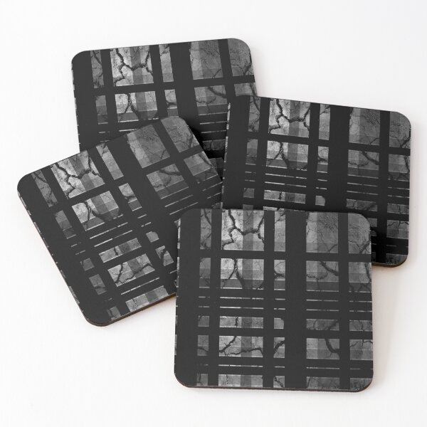 Item preview, BRUTAL Dry Mud Dirt Grunge Cracks Random Plaid Stripes designed and sold by hyproinc.