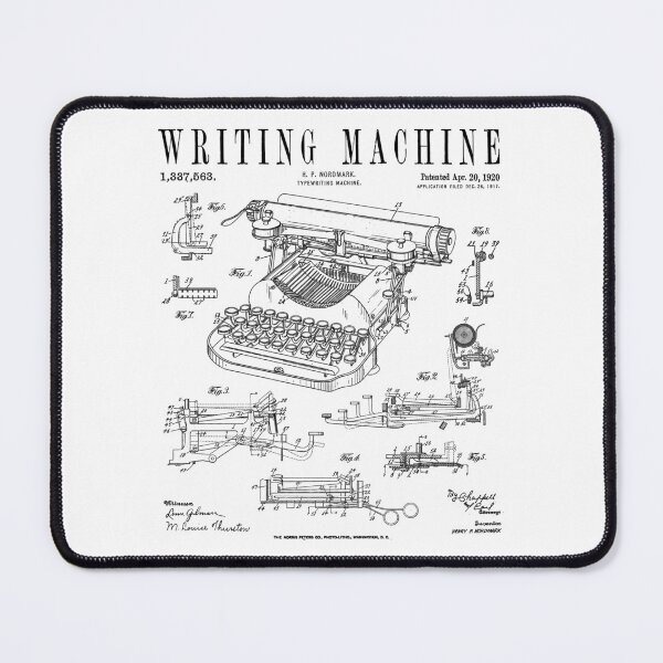 Item preview, Typewriter Writing Machine Vintage Writer Patent designed and sold by GrandeDuc.