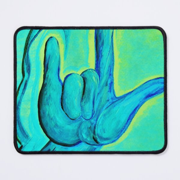 Item preview, ASL I Love You Blue designed and sold by EloiseArt.