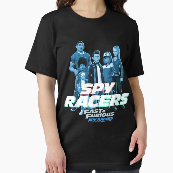 Vista previa del artículo con la obra «Fast & Furious Spy Racers Logotipo de disparo grupal de tono azul», diseñado y vendido por howardignacio.