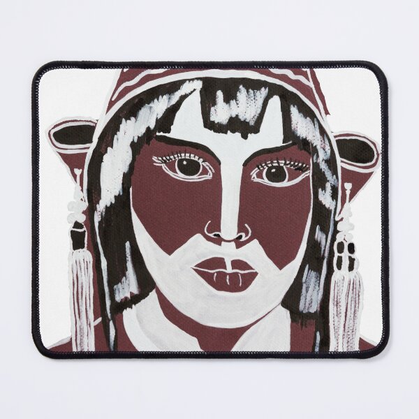 Item preview, Ethnic woman portrait drawing tribal painting designed and sold by Astralia.
