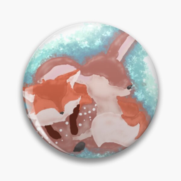 Item preview, Water color Fawn and fox pup designed and sold by BerryShyKittens.