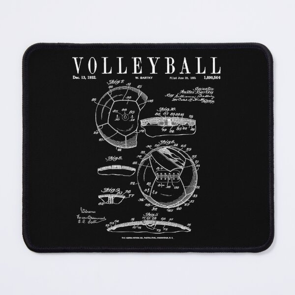 Item preview, Volleyball Old Vintage Patent Drawing Print designed and sold by GrandeDuc.