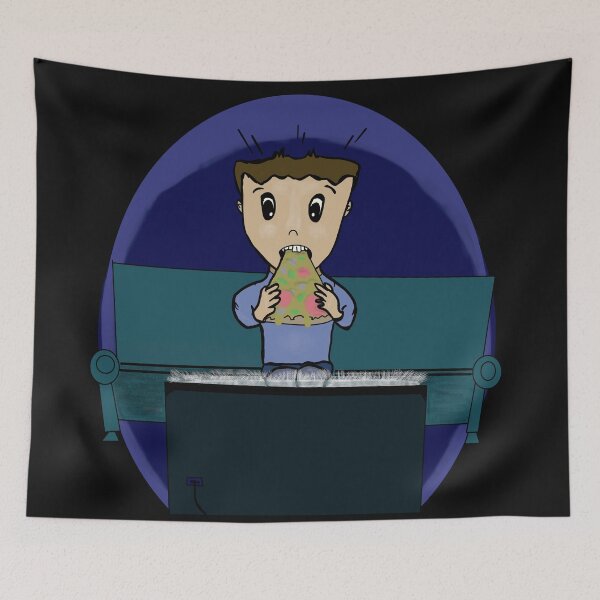 Item preview, I just want to eat pizza and watch horror movies designed and sold by Antiope33.