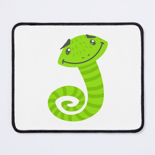 Item preview, Silly looking green snake designed and sold by jazzydevil.