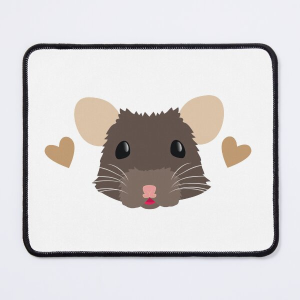 Item preview, New round rat face with hearts designed and sold by jazzydevil.