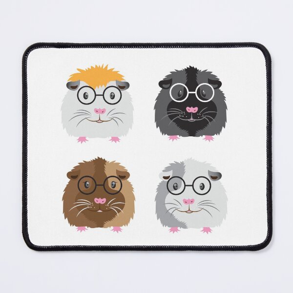 Item preview, Four nerdy reading glasses Guinea pigs designed and sold by jazzydevil.