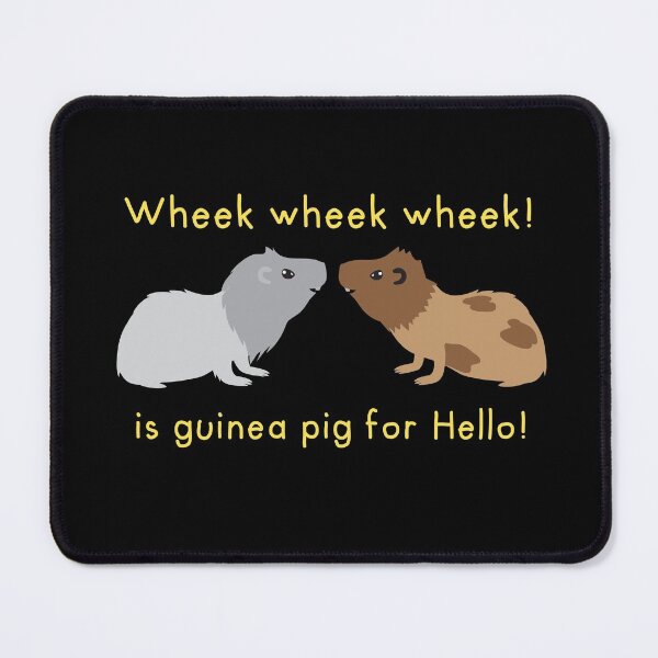 Item preview, Wheek wheek is guinea pig for Hello! designed and sold by jazzydevil.