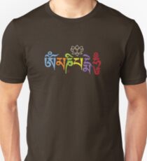 ohm mani padme hum colored Unisex T-Shirt