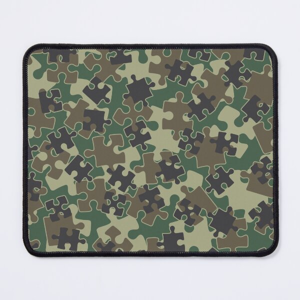 Item preview, Jigsaw Puzzle Pieces Camo WOODLAND GREEN designed and sold by GrandeDuc.