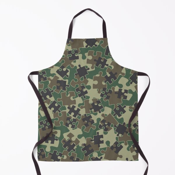 Item preview, Jigsaw Puzzle Pieces Camo WOODLAND GREEN designed and sold by GrandeDuc.