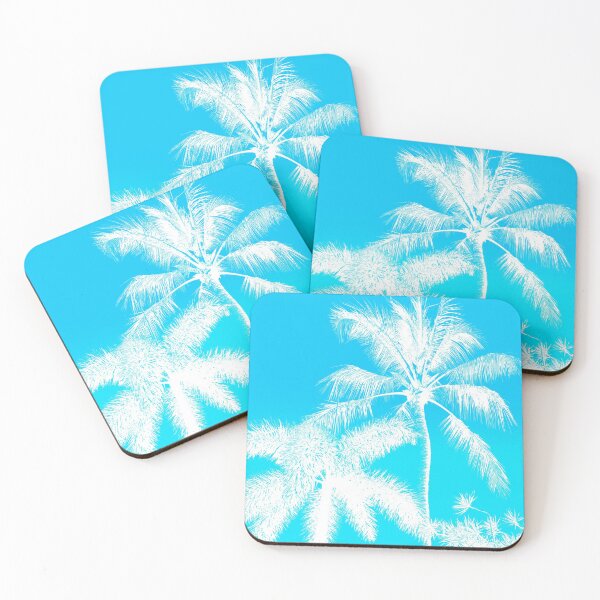 Item preview, White Palm Trees Teal Sky designed and sold by Vin  Zzep.