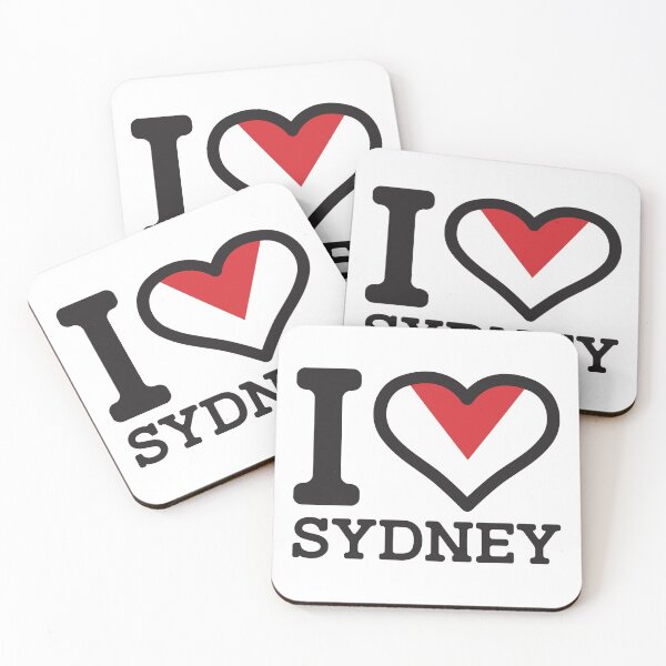Aperçu de l'œuvre "J'aime SYDNEY" Vêtements, Marchandises, T-shirts, Leggings, Jupe, Masque, Tablier, Sac écologique créée et vendue par Ink Inc.