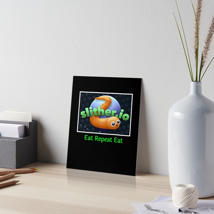 slither io game Art Board Print by messhaloustore