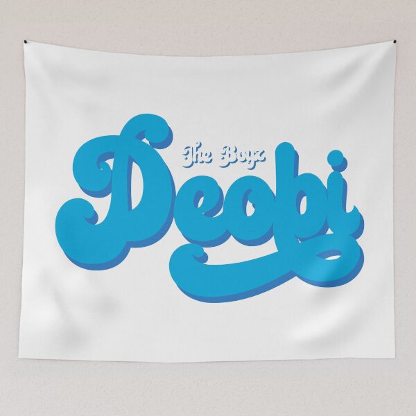 Item preview, The boyz deobi blue swirl text designed and sold by Morcawork.