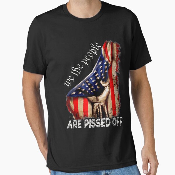 Vista previa del artículo con la obra «We the People Are Pissed Off Vintage Bandera de Estados Unidos de América», diseñado y vendido por gregorylbond.