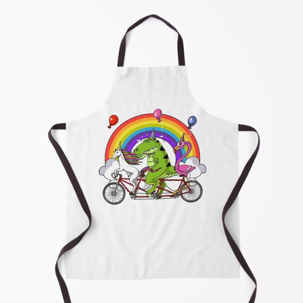 Item preview, Unicorn Dinosaur Flamingo Riding Bicycle designed and sold by underheaven.
