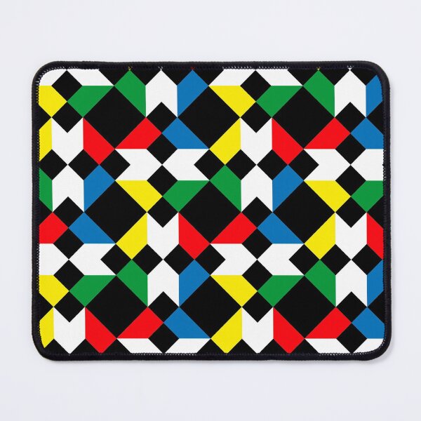 Item preview, Colorful pattern design art bauhaus  designed and sold by trendartdesign.