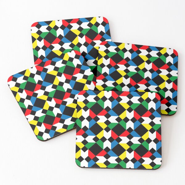 Item preview, Colorful pattern design art bauhaus  designed and sold by trendartdesign.