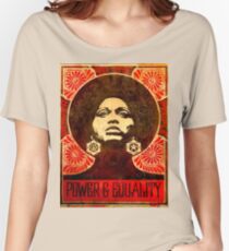 Angela Davis poster 1971 Women's Relaxed Fit T-Shirt