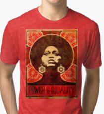 Angela Davis poster 1971 Tri-blend T-Shirt