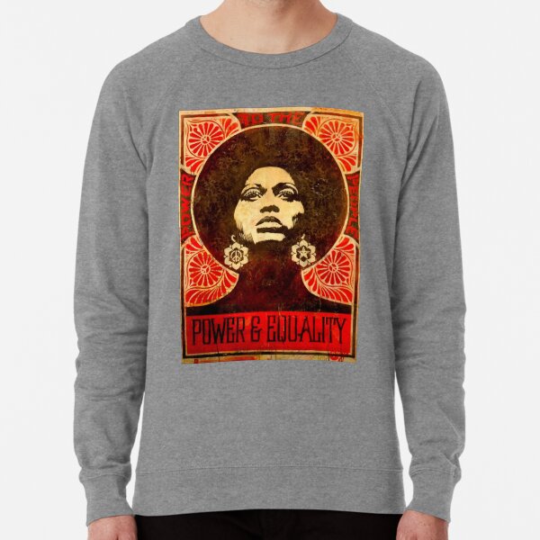 Angela Davis poster 1971 Lightweight Sweatshirt
