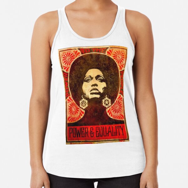 Angela Davis poster 1971 Racerback Tank Top