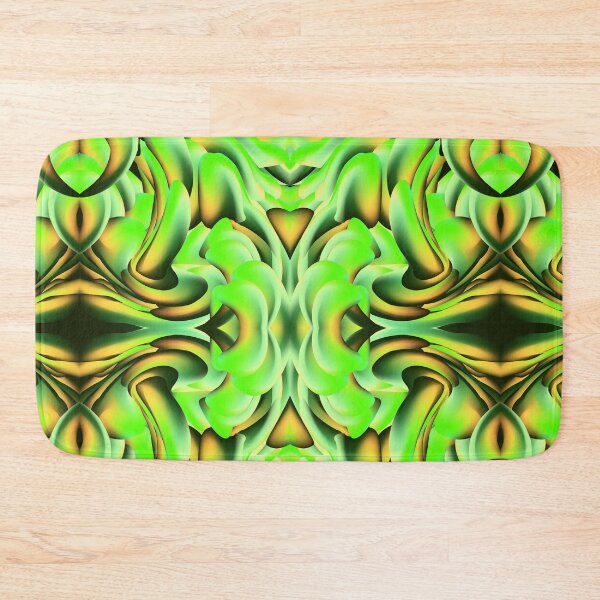 Item preview, Green yellow black seamless pattern designed and sold by seelya83.
