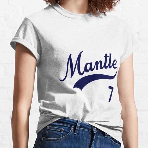 Mickey Mantle The Mick 7 New York Distressed Tee T-Shirt Hoodie - DadMomGift