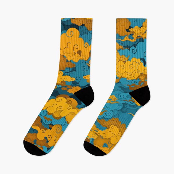 Item preview, Clouds Pattern Teal Orange 13 designed and sold by BrentHolzheimer.