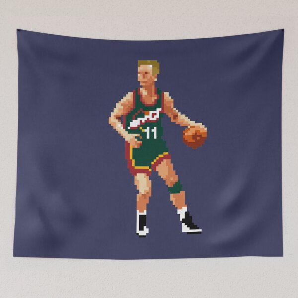 Item preview, Detlef Schrempf Pixel Dribble Qiangy designed and sold by qiangdade.