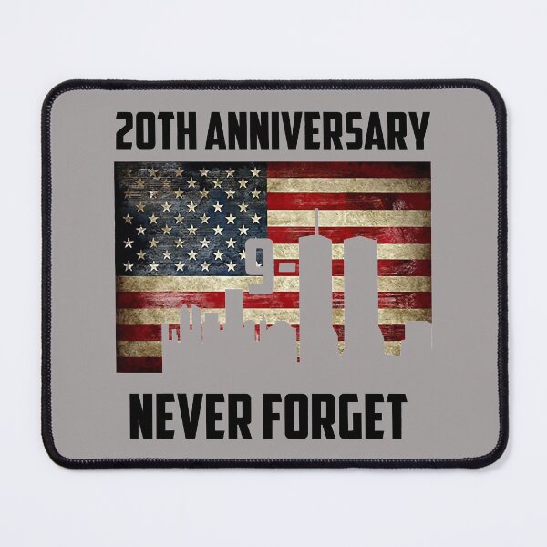 Item preview, Patriot Day 20th Anniversary Never Forget Memorial USA Flag designed and sold by HelenMaryF.