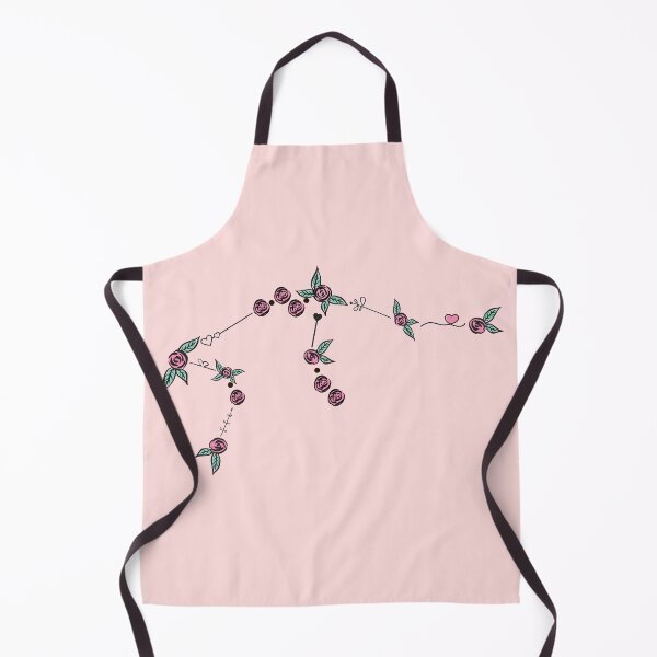 Item preview, Aquarius Zodiac Sign Constellation Roses and Hearts Doodle designed and sold by EndlessDoodles.