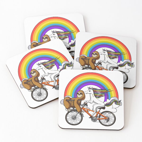 Item preview, Unicorn Sloth Riding Bicycle  designed and sold by underheaven.