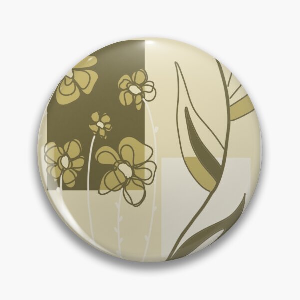 Item preview, Modern neutral florals designed and sold by brkratochvil.