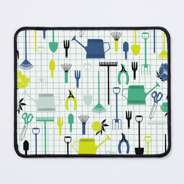 Item preview, Cute Gardening Tools in green and blue designed and sold by kapotka.